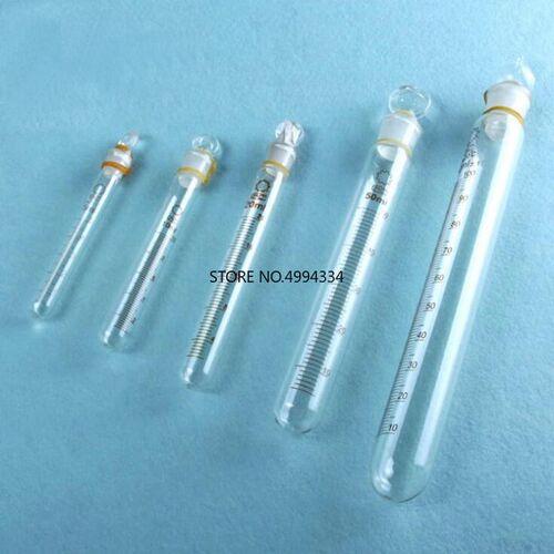 Free Shipping/20Pcs 10ml Round bottom glass graduated test t