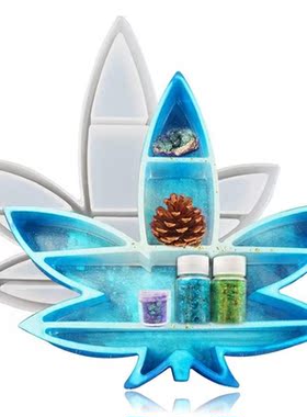 DIY Silicone Maple Makeup Storage Box Organizer Molds Resin