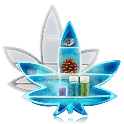 DIY Silicone Maple Makeup Storage Box Organizer Molds Resin