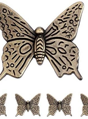 5 Pcs Vintage Butterfly 43mm Handle Knobs Cupboard Door Knob