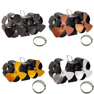 Blades Stove and Powered Efficient Friendly Eco Heat Fan