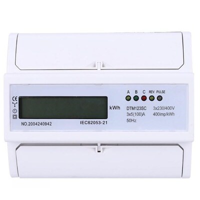 Electric Energy Meter 230/400V 5-100A Energy Consumption Dig