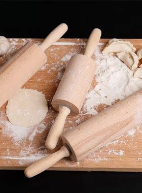 solid wood large wooden rolling pin dumpling skin beech