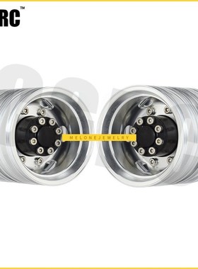 2PCS High Quality CNC Metal Alloy Front Rear Wheel Hub Rim