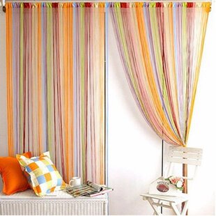 Multi-Color Line Curtain Room Divider Strip Tassel Curtain T