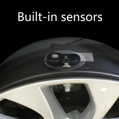 Car Tire Pressure Monitoring System Solar Device Sensor Secu