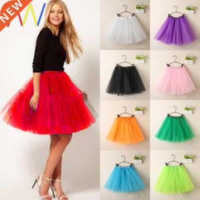 Tutu Tulle Skirt for Women red blue pink Skirts Ladies mini