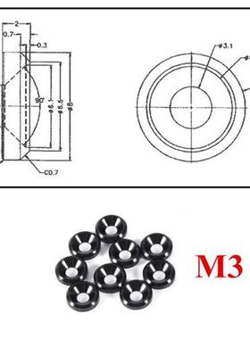Aluminum Alloy M2 M M4 M5 Anodized Countersunk Head Bolt Wa