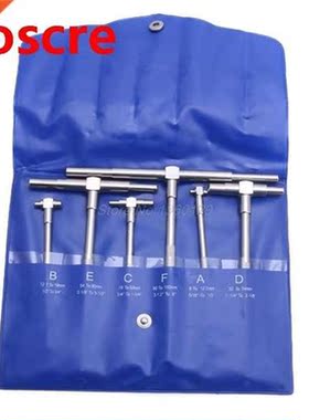 6Pcs Telescopic Gauge Set Micrometer Measurement Bore Engine