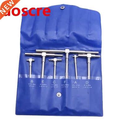 6Pcs Telescopic Gauge Set Micrometer Measurement Bore Engine