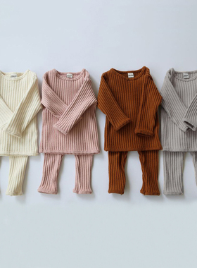 Winter Toddler Baby Clothes Sets 2pcs Girls Boys Knit Sweate