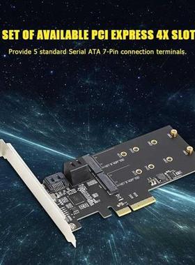 ST3.0 2 M.2 B Key dpter Expnsion Module PCI-E 4X to 3-P