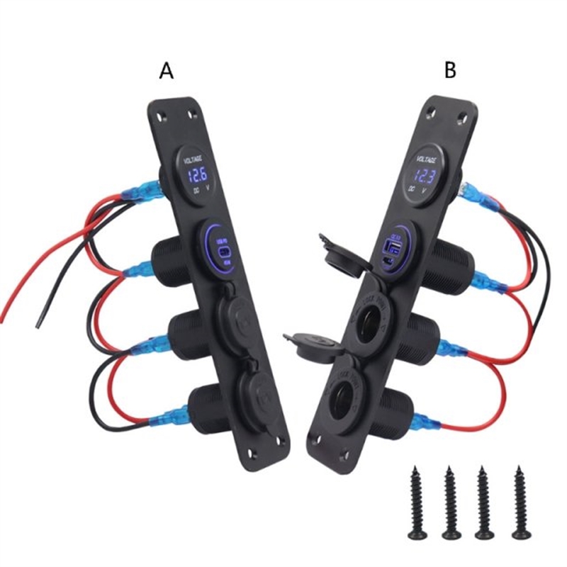 Easy Installation Car Yacht Digtal Voltmeter Panel QC3.0 PD