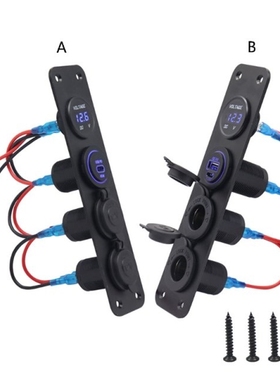 Easy Installation Car Yacht Digtal Voltmeter Panel QC3.0 PD