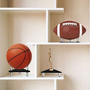 Acrylic Rugby Storage Holder 2 Pcs Sports Ball Display Rack