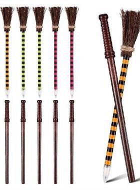 24 Pcs Wand Pencils Witch Broom Pencils Magic Pen Wizard