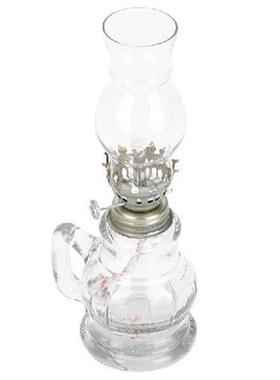 Retro Style Glass Oil Lantern Glass Cover Kerosene Lamp