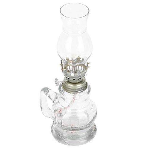 Retro Style Glass Oil Lantern Glass Cover Kerosene Lamp