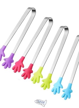 Salad Serving BBQ Tongs Stainless Steel Handle Utensil Creat