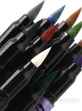 10pcs Color Brush Marker Pen Hand Lettering Pens Metallic M