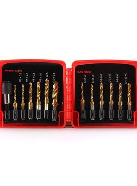 6pcs Twist Drill Bit set Hex Shank Titanium Plated HSS Screw