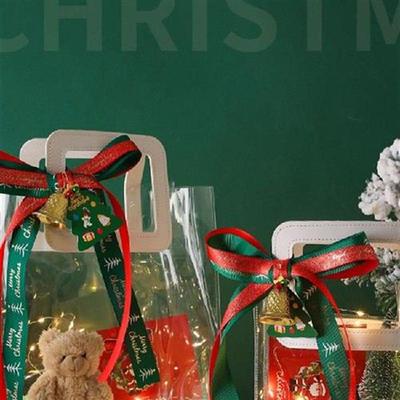 Designer Goodies Kids Gift Bag Clear Set Ribbon Christmas