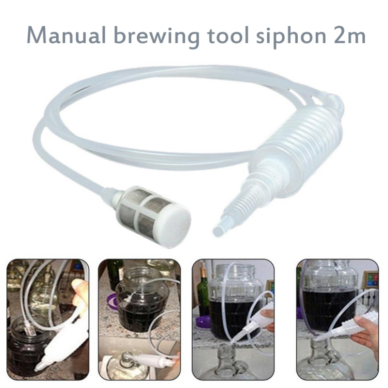 1pcs Kitchen Wine Distiller Filter Tube Plastic Brew Syphon