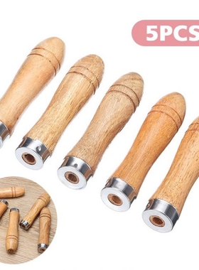 5Pcs Wood File Handle Polishing Rust Proof Home Jewellery Ac