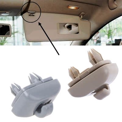 8U0857562 8E0857562 Plastic Gray Sun Visor Clip Hook Holder