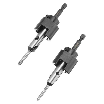 2pcs Countersink Bit Screw Set Wood Pilot Hole For Woodworki