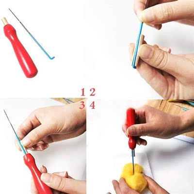 117Pcs Needle Felting Kit With 6 Color Felting Wool for Felt