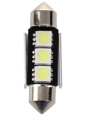 10X 36mm CANBUS Error Free 3 LED 5050 SMD 6418 C5W License P