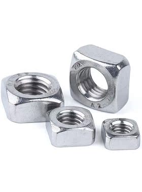 50pcs/set GB39 Stainless Steel Square Nuts Metric Threaded F