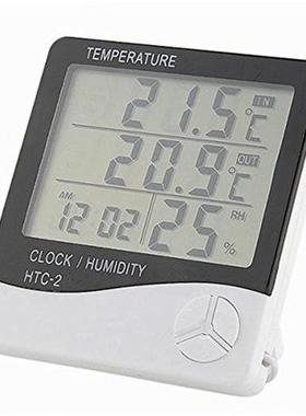 Weather Station LCD Humidity Meter Indoor/Room Clock Hygrome