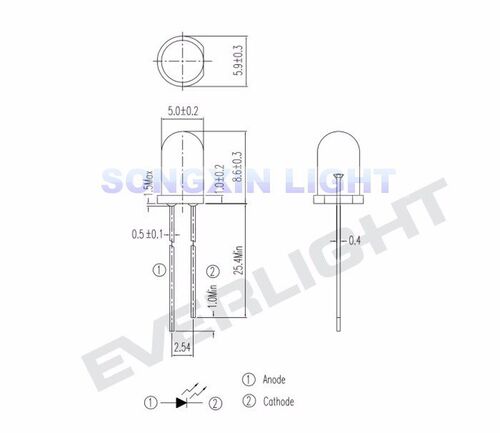 /1000pcs EVERLIGHT IR333-A infrared emission tube main IR333