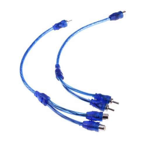 Vehicle Player Adapter 1 Male to 2Female/2 Female to 1 Male