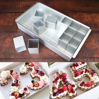 Aluminum Alloy Cake Mould Baking Alphabet Letter Adjustable
