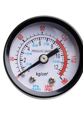Air Compressor Pneumatic Hydraulic Fluid Pressure Gauge 0-12