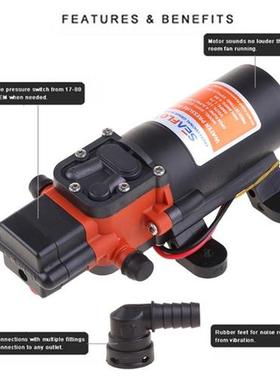 Portable Electric Transfer Water Pump 5 PSI Self-priming Wa