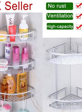 3-layerTriangular Shower Caddy Bathroom Shelf Polished Chrom