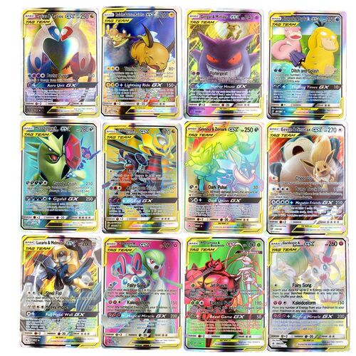 300 Pcs no repeat Pokemon GX card Shining  Cards  Battle Car