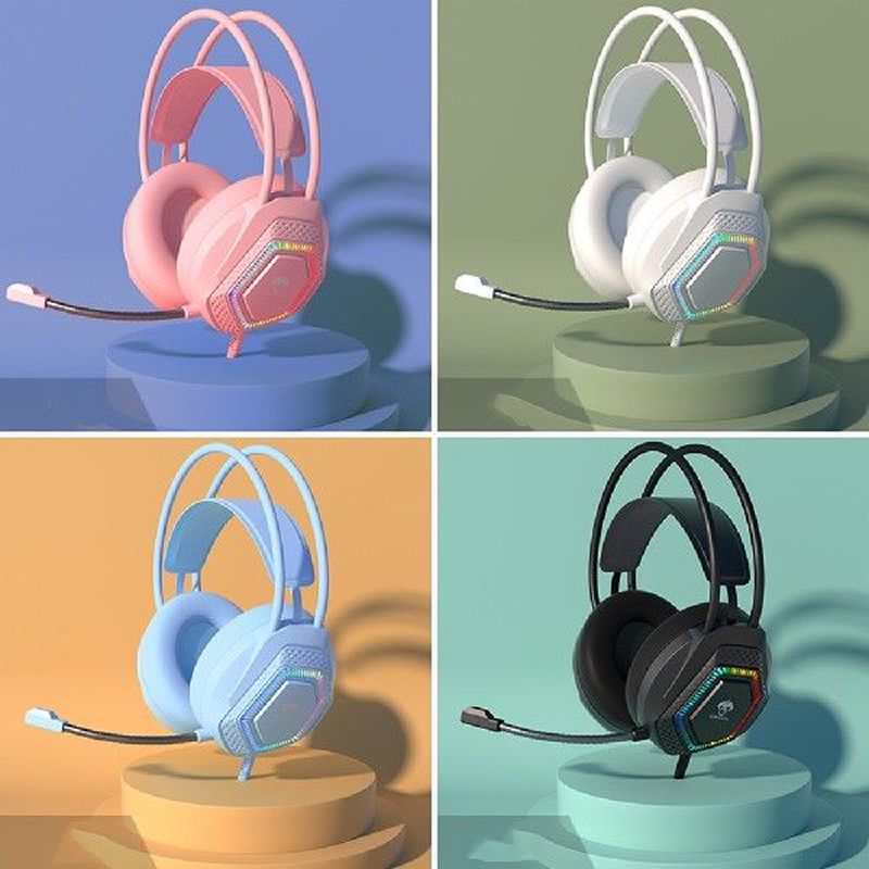 E-Sports Wired Earphones Luminous Heavy Bass Moving Coil