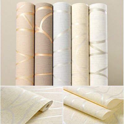 10M on-woven Wallpaper Simple Wallpaper Roll Bedroom Dinning