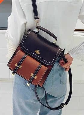 Women Backpack Quality Vintage Leather Preppy Female Backpac
