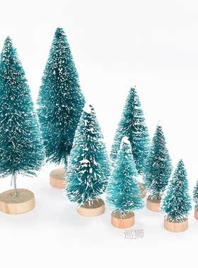 27Pcs/set Mini Christmas Tree Pine Tree Christmas Decoration