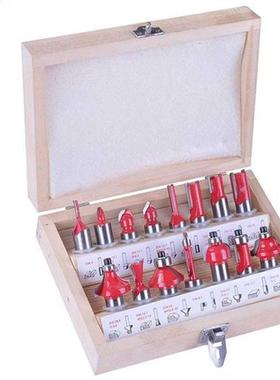 15 Pcs Router Bit Set 1/4-inch Shank Diameter Milling Cutter
