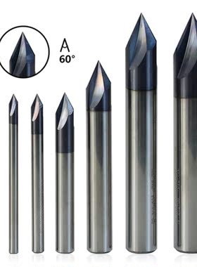 7 Sizes Chamfer Milling Cutter with 3 Flute 3/2/4/6/8/10/12m