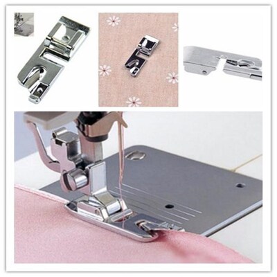 1Pcs Presser Foot Feet Narrow Rolled Hem Sewing Foot Presser