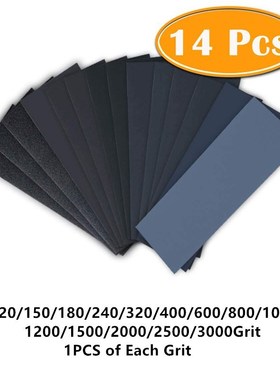 15/36/42Pcs Sandpapers Wet Dry Use Assorted Sand Paper Sheet