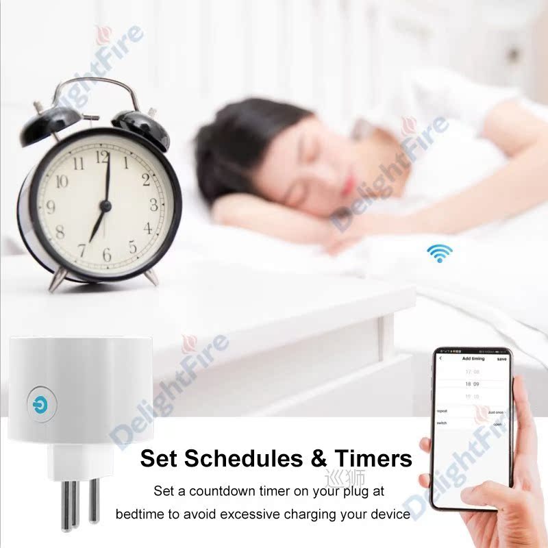 Smart Socket Brazil 16A Surge protector WIFi Smart Plug With